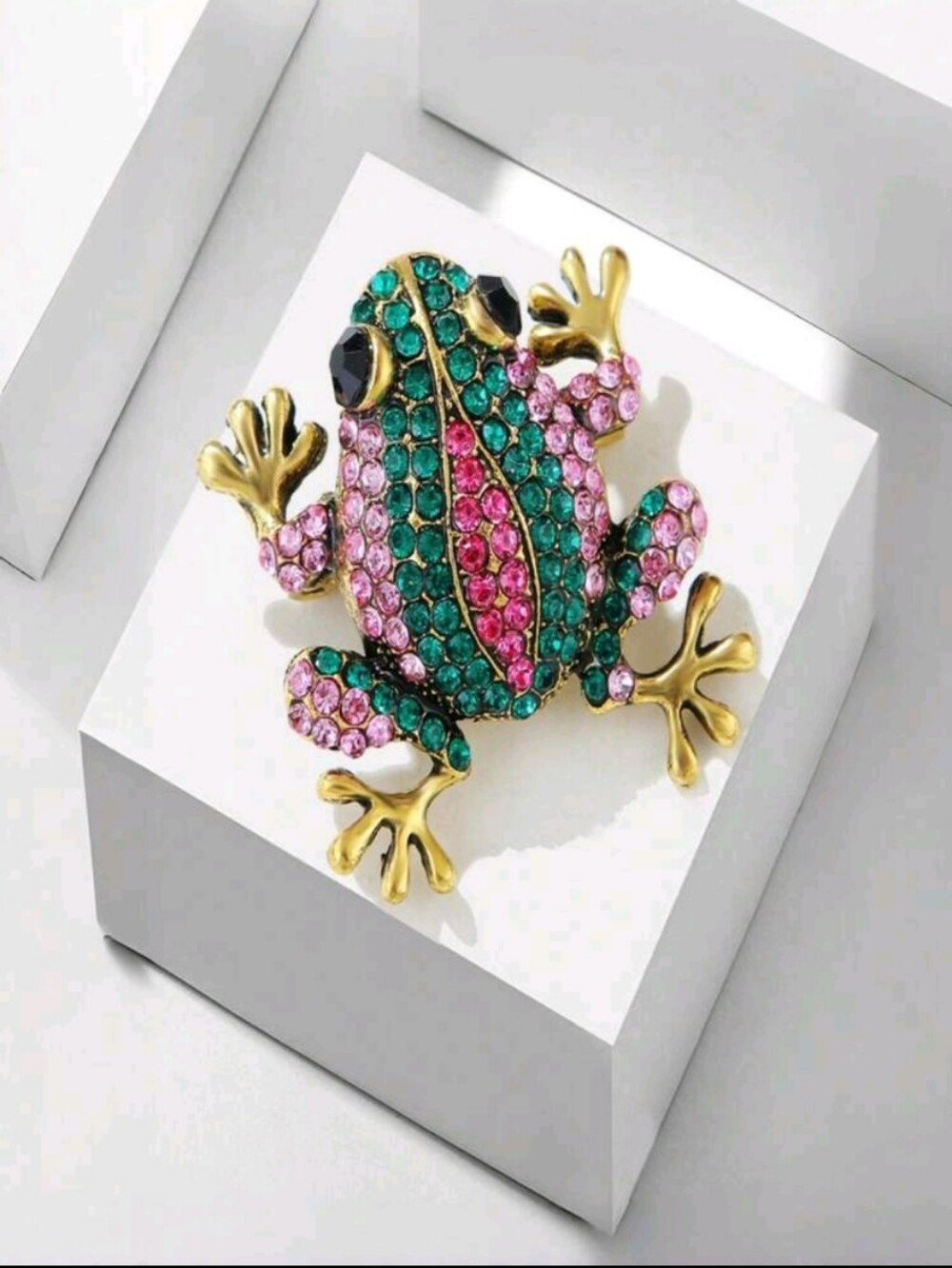 Gold Frog Brooch Pin - Gold Toned Women’s Jewelry